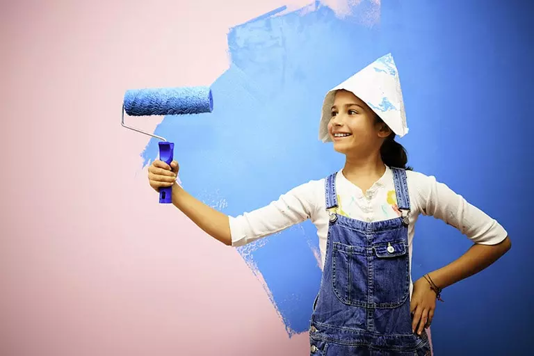 Painter at work